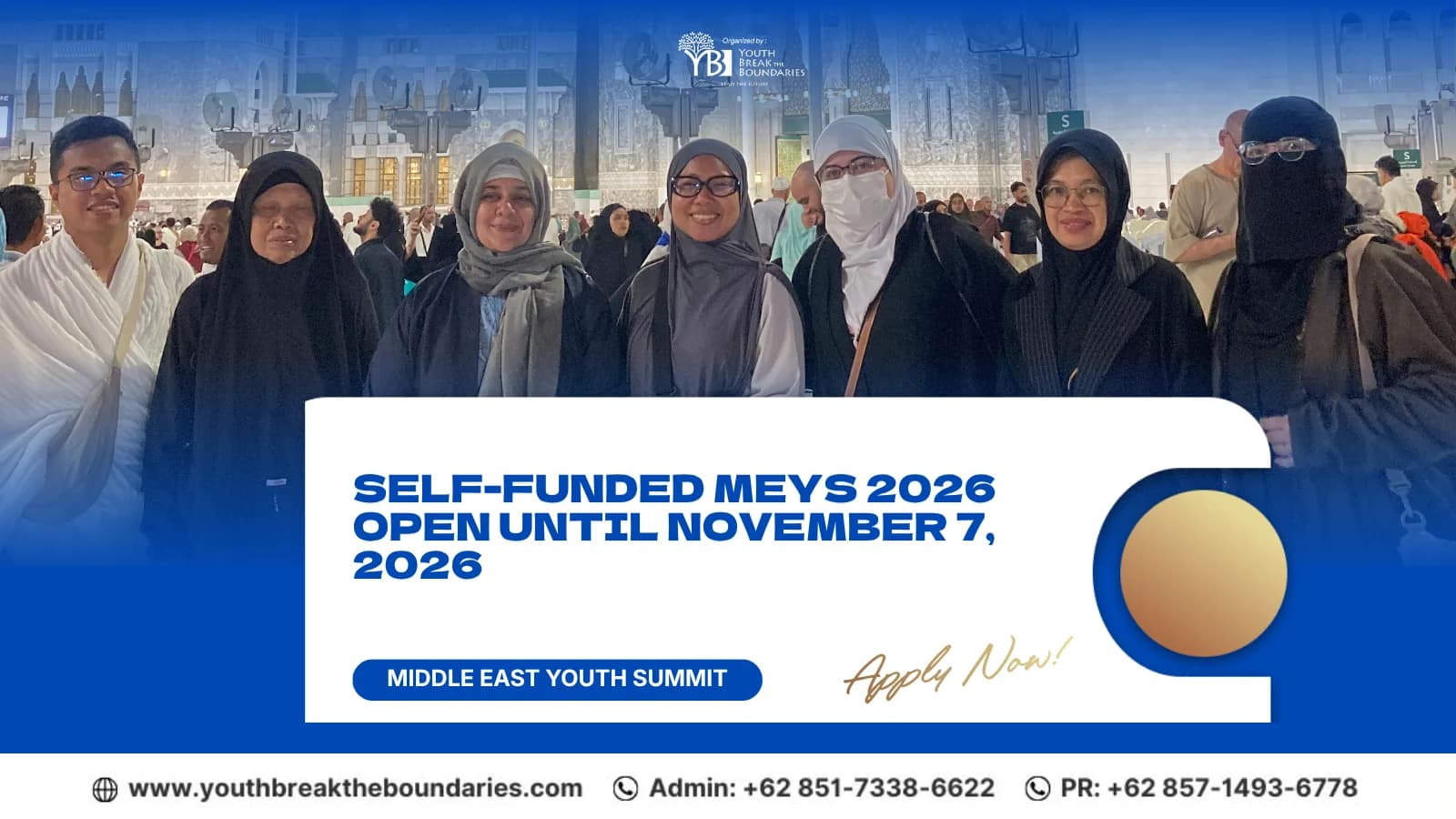 Middle East Youth Summit 2026 Self-Funded Registration Open Until November 7