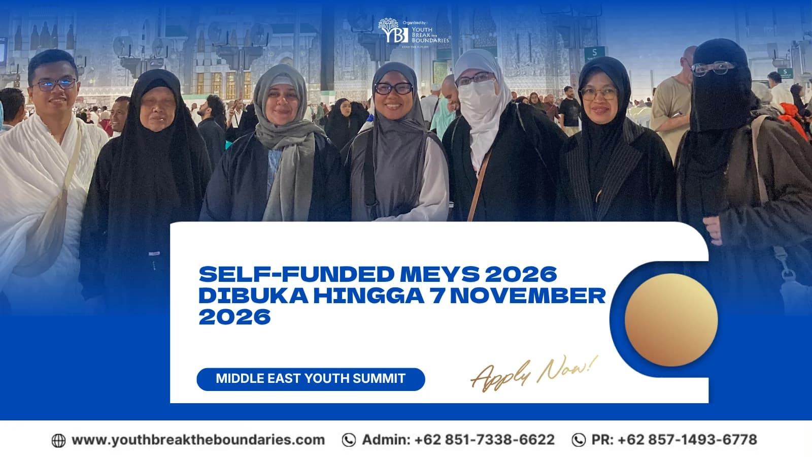 Pendaftaran Self-Funded Middle East Youth Summit 2026 Dibuka hingga 7 November 2026