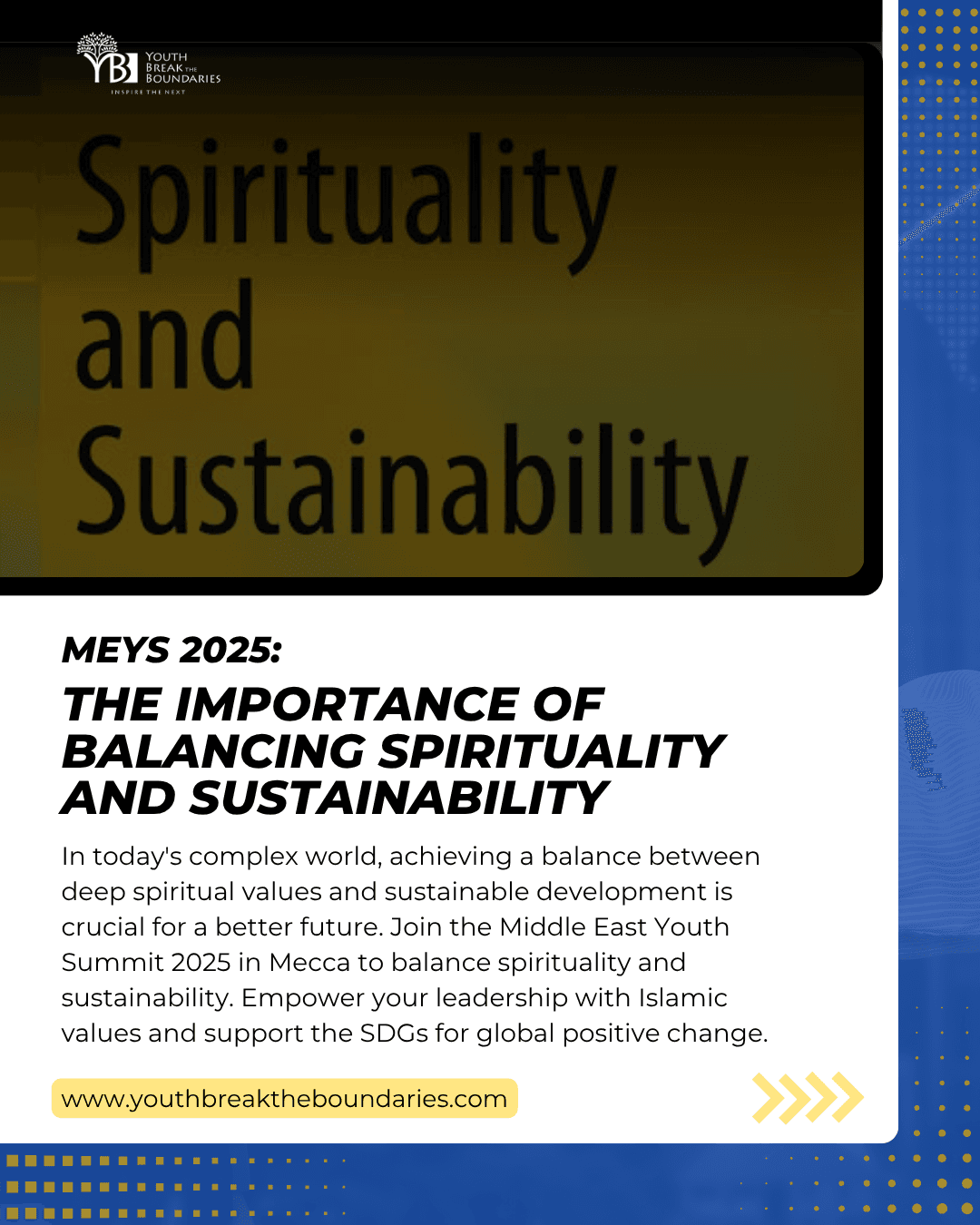 MEYS 2025: The Importance of Balancing Spirituality and Sustainability