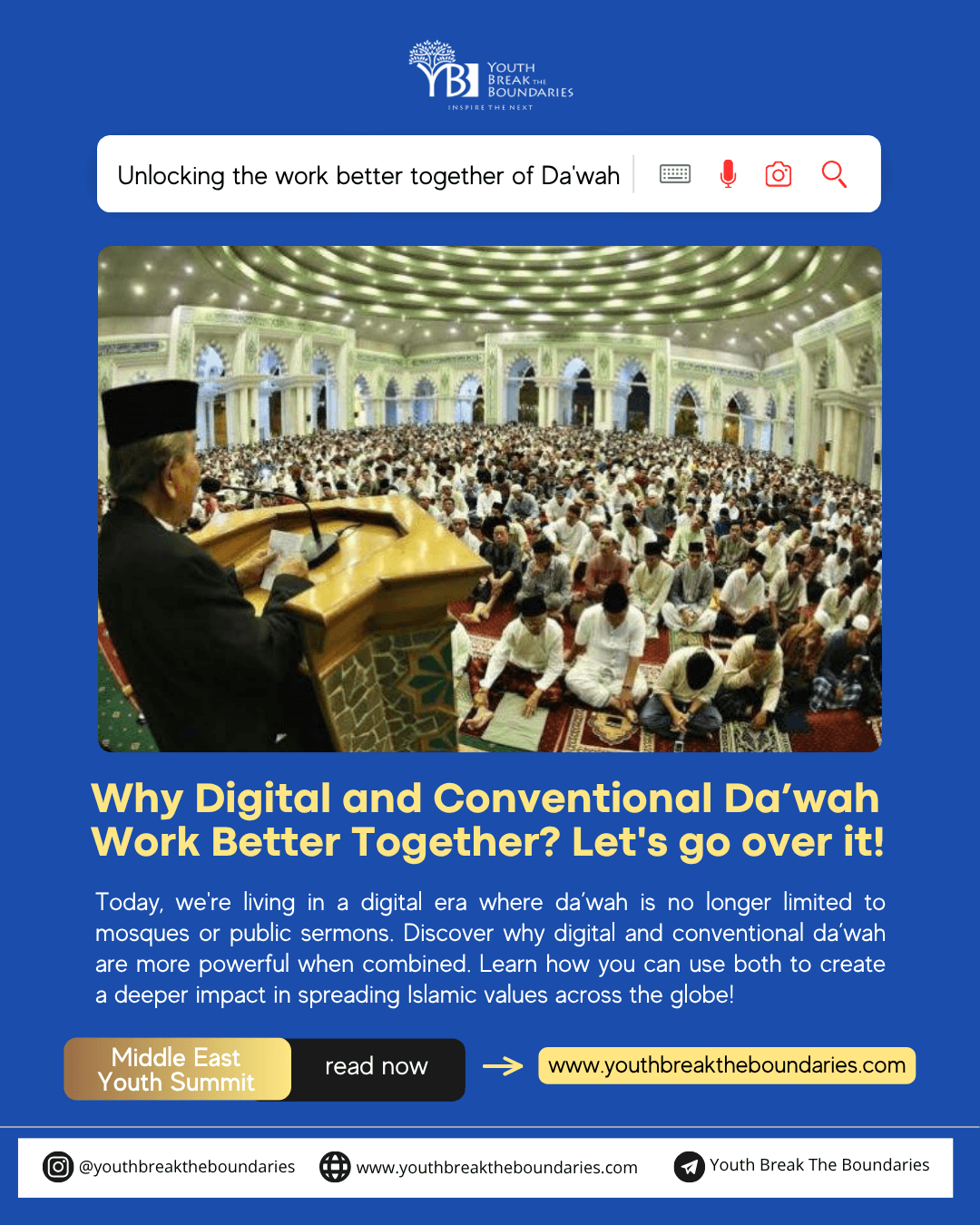 Why Digital and Conventional Da’wah Work Better Together? Let's go over it!