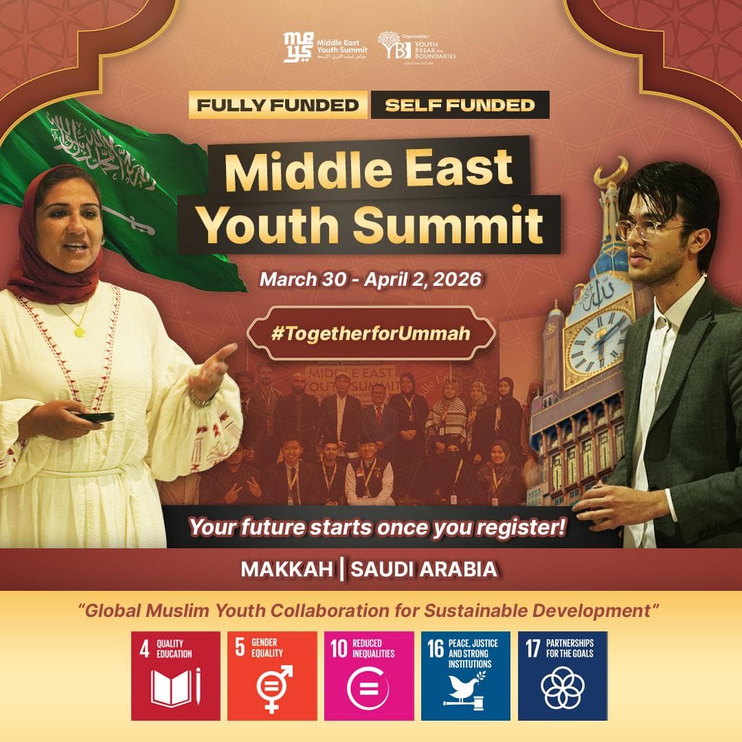 Middle East Youth Summit 2026 Opens Registration for Global Muslim Youth Leaders!
