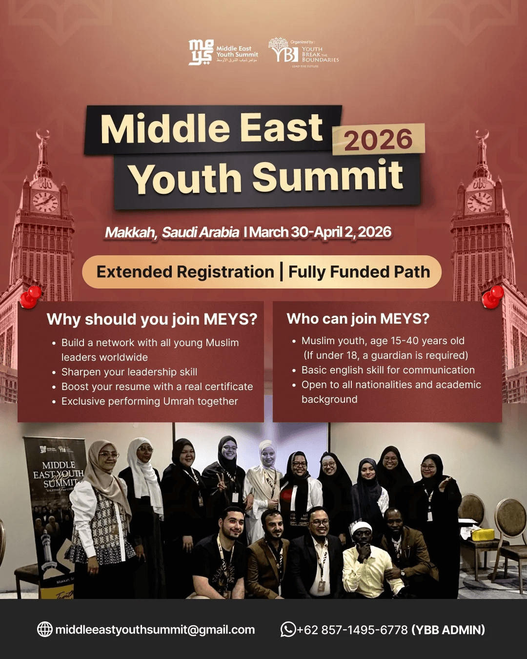 Middle East Youth Summit 2026 Officially Extended Fully Funded Registration